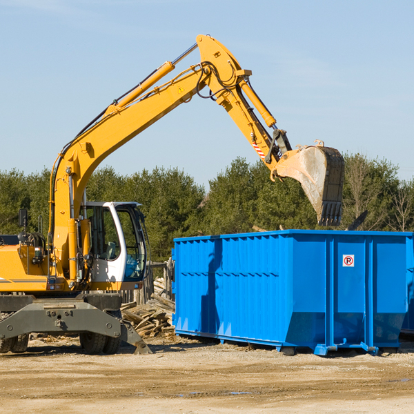 can i rent a residential dumpster for a construction project in Redding California